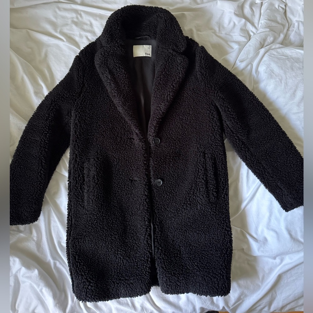 Wilfred Black Teddy Jacket Coat
